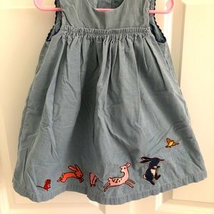 Beautiful blue corduroy dress